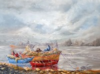 Malik Tariq, 18 x 24 Inch, Acrylic On Canvas, Cityscape Painting, AC-MKT-007